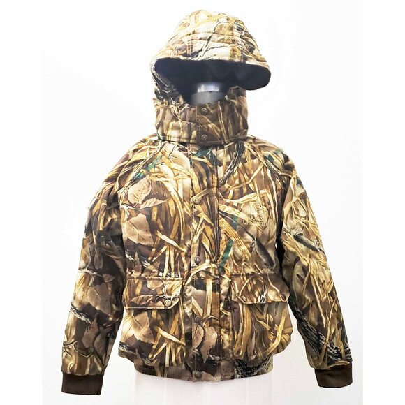 Ducks Unlimited Boys Whitewater Outdoors Jacket Wetlands Camo Camouflage Hood XL - Picture 3 of 10